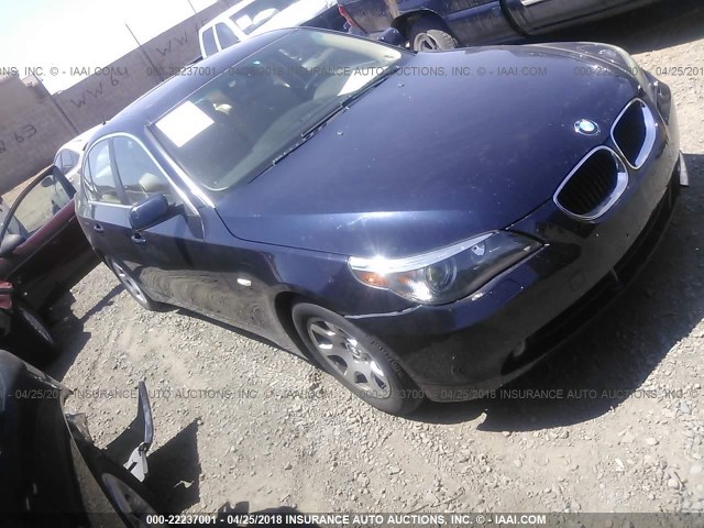 WBANA53584B172159 - 2004 BMW 525 I BLUE photo 1