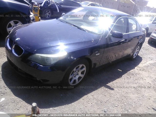WBANA53584B172159 - 2004 BMW 525 I BLUE photo 2