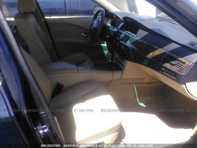 WBANA53584B172159 - 2004 BMW 525 I BLUE photo 5