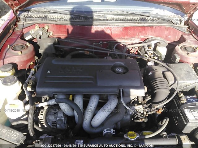 1Y1SK52832Z419098 - 2002 CHEVROLET GEO PRIZM LSI RED photo 10