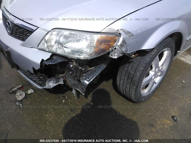 JM1BJ225021608074 - 2002 MAZDA PROTEGE DX/LX/ES GRAY photo 6