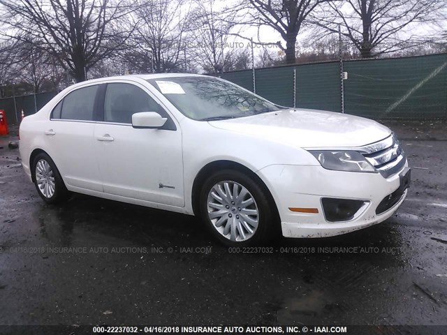 3FADP0L31AR302794 - 2010 FORD FUSION HYBRID WHITE photo 1