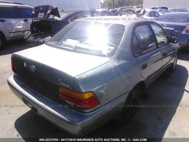 2T1AE09B4SC114795 - 1995 TOYOTA COROLLA LE/DX BLUE photo 4