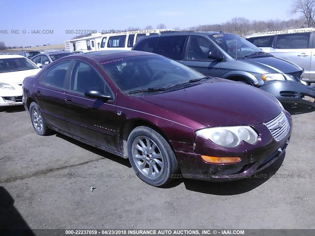 2C3HE66G7YH301548 - 2000 CHRYSLER 300M MAROON photo 1