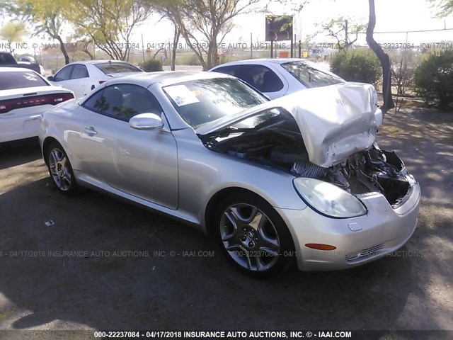 JTHFN48Y820019541 - 2002 LEXUS SC 430 SILVER photo 1