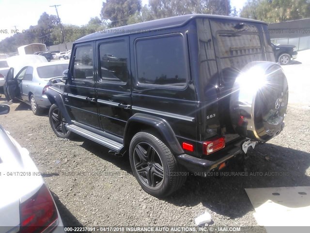 WDCYC7DF3DX210407 - 2013 MERCEDES-BENZ G 63 AMG BLACK photo 3