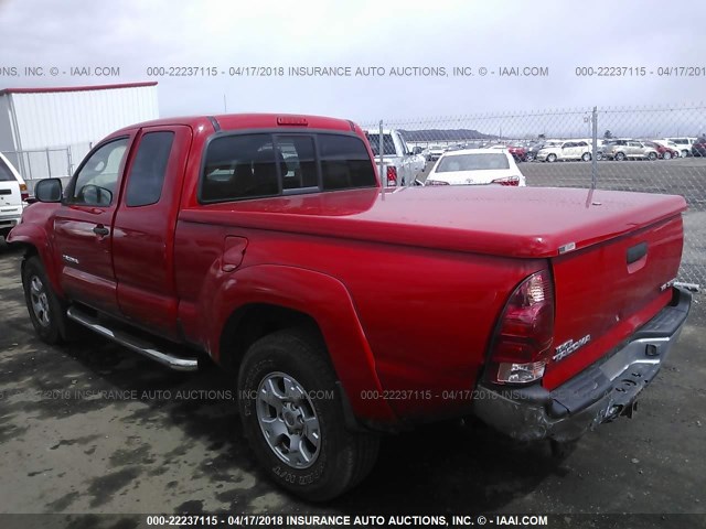5TEUU42N67Z327471 - 2007 TOYOTA TACOMA ACCESS CAB Rot Foto 3