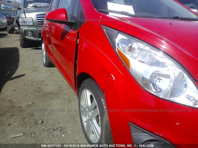 KL8CC6S97DC504688 - 2013 CHEVROLET SPARK 1LT RED photo 6