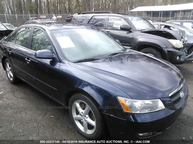 5NPEU46F08H372000 - 2008 HYUNDAI SONATA SE/LIMITED Dark Blue photo 1