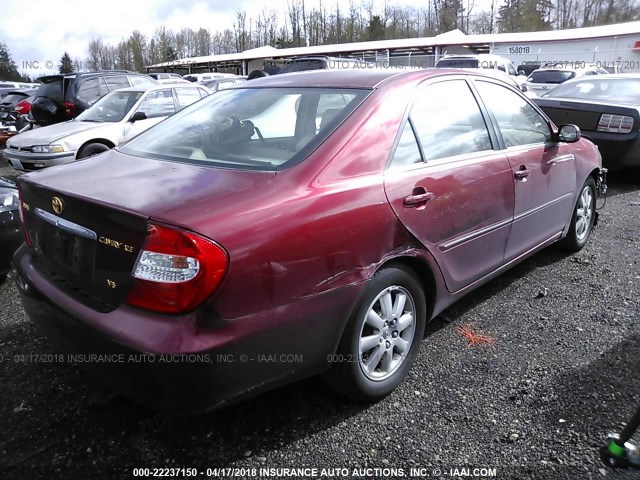 JTDBF30K820010546 - 2002 TOYOTA CAMRY LE/XLE/SE 红色 照片 4