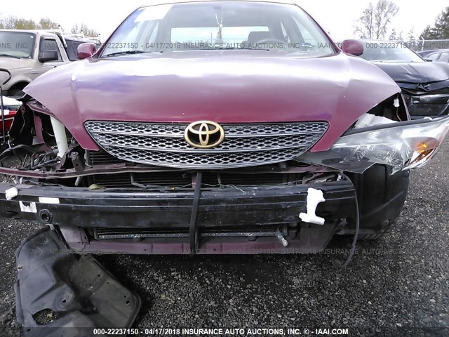JTDBF30K820010546 - 2002 TOYOTA CAMRY LE/XLE/SE RED photo 6
