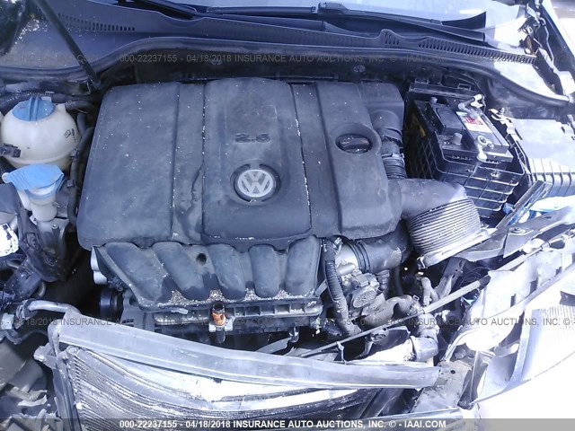 WVWBA7AJ3AW415821 - 2010 VOLKSWAGEN GOLF 黑色 照片 10