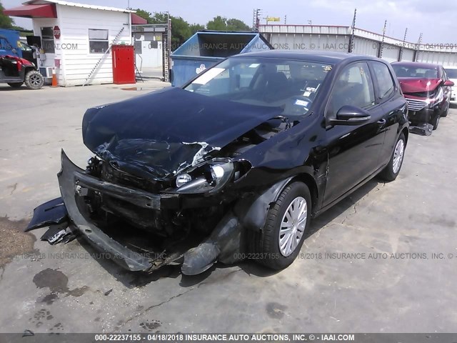 WVWBA7AJ3AW415821 - 2010 VOLKSWAGEN GOLF 黑色 照片 2