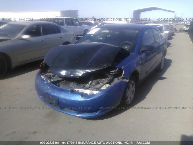 1G8AN14F54Z113349 - 2004 SATURN ION LEVEL 2 BLUE photo 2