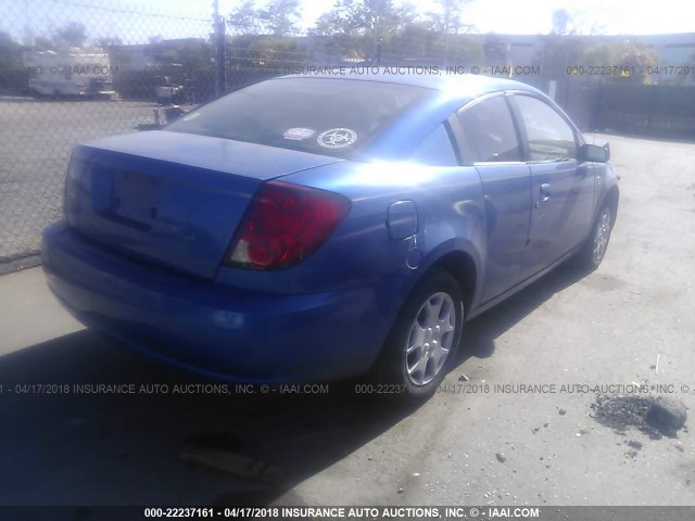 1G8AN14F54Z113349 - 2004 SATURN ION LEVEL 2 BLUE photo 4