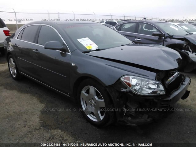 1G1ZJ57728F267209 - 2008 CHEVROLET MALIBU 2LT GRAY photo 1