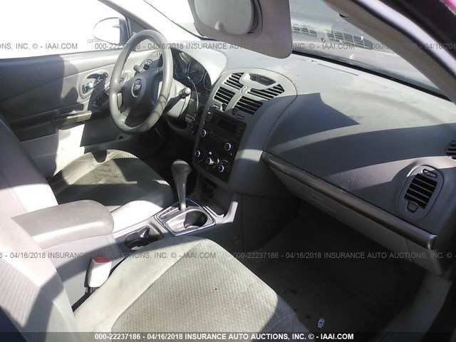 1G1ZS58F67F205488 - 2007 CHEVROLET MALIBU LS 栗色 照片 5