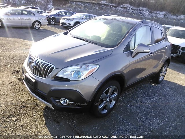 KL4CJFSB3EB677786 - 2014 BUICK ENCORE CONVENIENCE Champagne photo 2