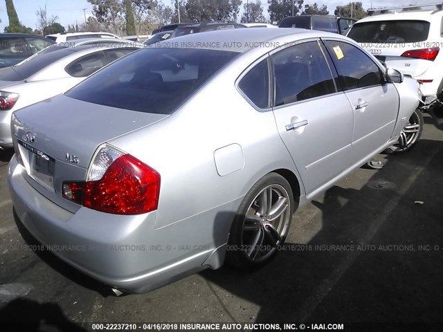 JNKAY01E37M301905 - 2007 INFINITI M35 SPORT SILVER photo 4