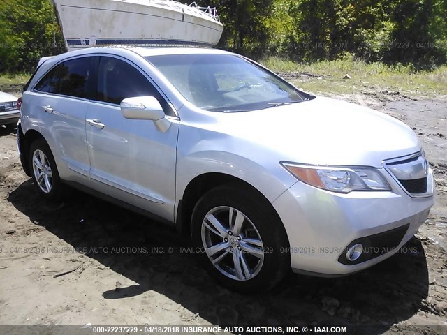 5J8TB3H57FL012468 - 2015 ACURA RDX TECHNOLOGY SILVER photo 1