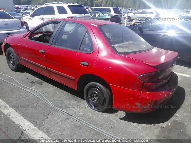 1G1JF524617233852 - 2001 CHEVROLET CAVALIER LS RED photo 3