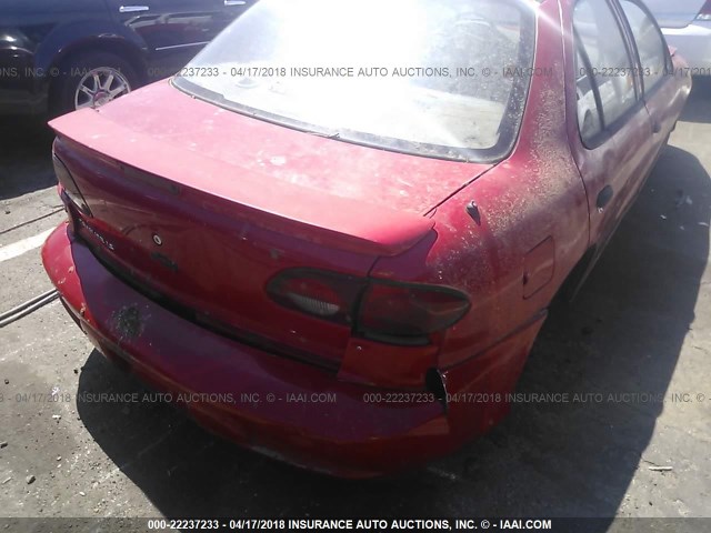1G1JF524617233852 - 2001 CHEVROLET CAVALIER LS RED photo 6