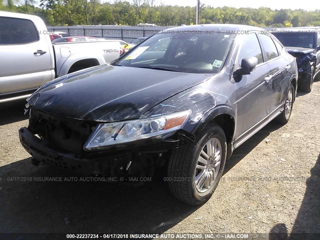 5J6TF3H52EL001115 - 2014 HONDA CROSSTOUR EXL BLACK photo 2