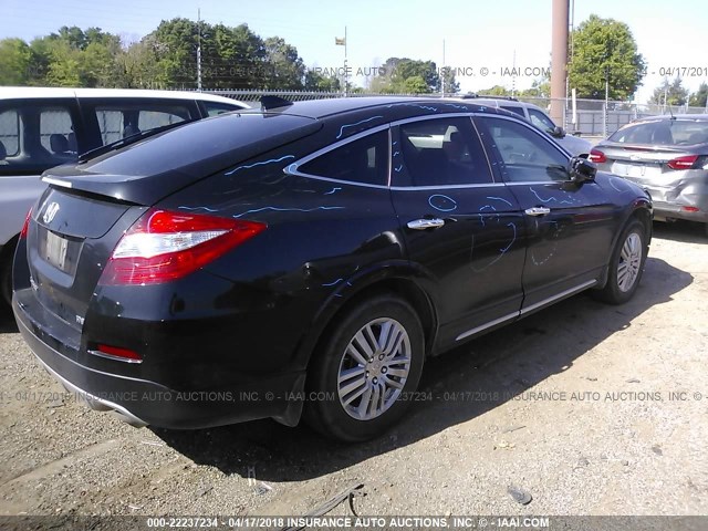 5J6TF3H52EL001115 - 2014 HONDA CROSSTOUR EXL BLACK photo 4