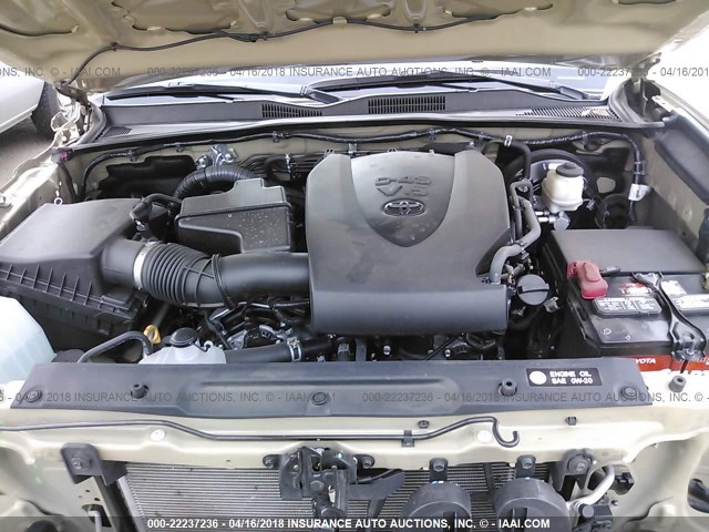 3TMAZ5CNXGM022707 - 2016 TOYOTA TACOMA DBL CAB/SR5/TRD SPORT/OR TAN photo 10