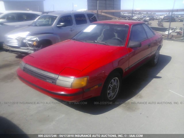 JT2ST66C6H7150114 - 1987 TOYOTA CELICA ST RED photo 2