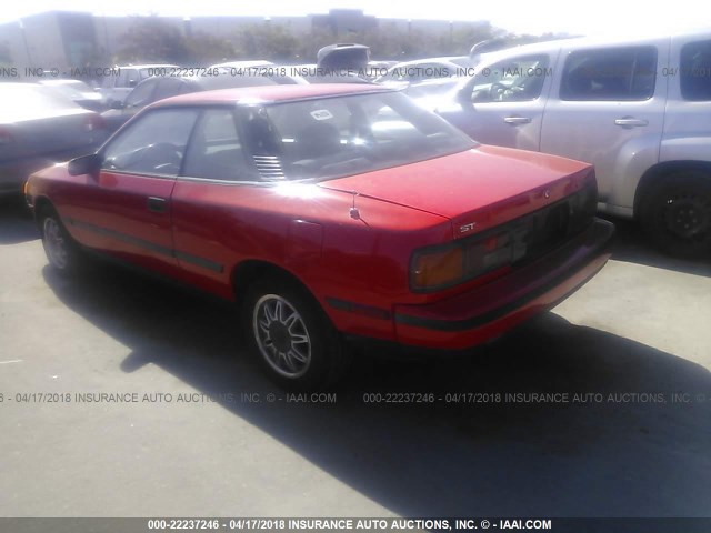JT2ST66C6H7150114 - 1987 TOYOTA CELICA ST RED photo 3