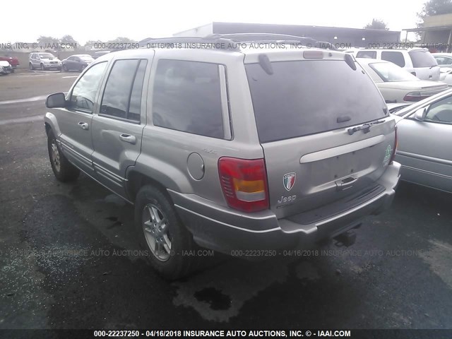 1J4GW68N2XC676601 - 1999 JEEP GRAND CHEROKEE LIMITED GRAY photo 3