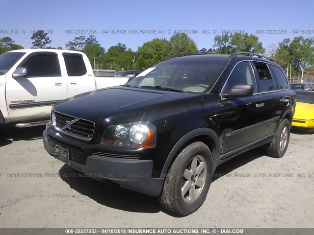 YV1CM59H341060131 - 2004 VOLVO XC90 BLACK photo 2