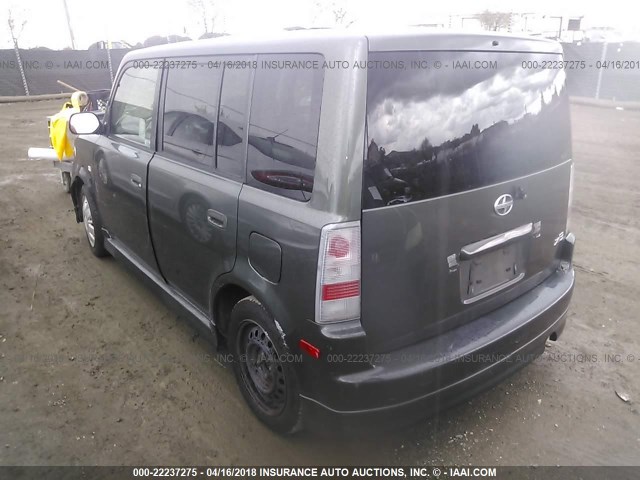 JTLKT324254021874 - 2005 TOYOTA SCION XB ნაცრისფერი ფოტო 3