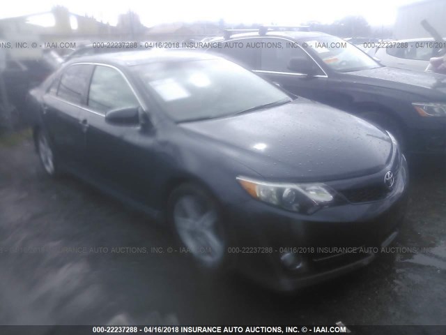 4T1BF1FK7CU091167 - 2012 TOYOTA CAMRY SE/LE/XLE GRAY photo 1