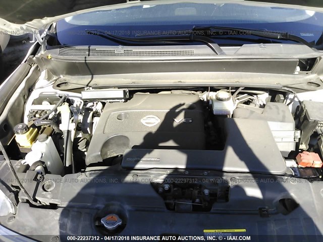 5N1AR2MN4EC601733 - 2014 NISSAN PATHFINDER S/SV/SL/PLATINUM 白色 照片 10