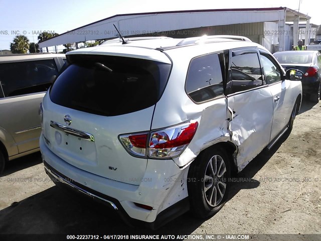 5N1AR2MN4EC601733 - 2014 NISSAN PATHFINDER S/SV/SL/PLATINUM 白色 照片 4