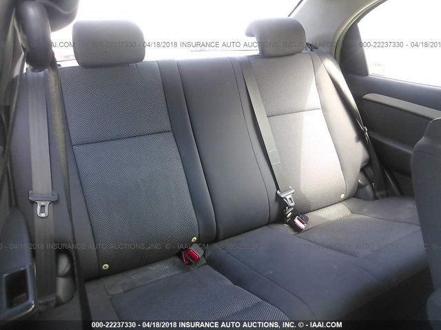 KL1TD56698B060442 - 2008 CHEVROLET AVEO LS BLUE photo 8