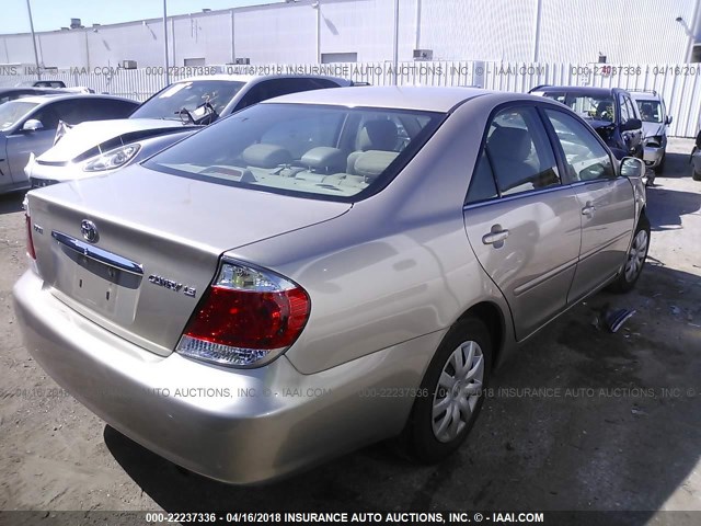 4T1BE32K46U138163 - 2006 TOYOTA CAMRY LE/XLE/SE GOLD photo 4