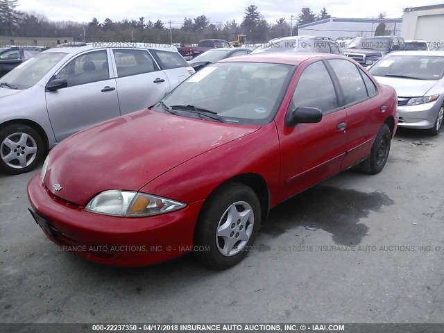 1G1JC524217416321 - 2001 CHEVROLET CAVALIER CNG RED photo 2