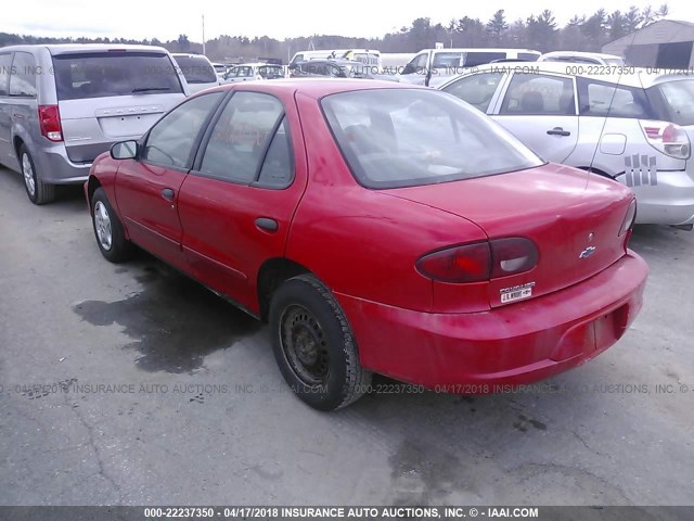 1G1JC524217416321 - 2001 CHEVROLET CAVALIER CNG RED photo 3