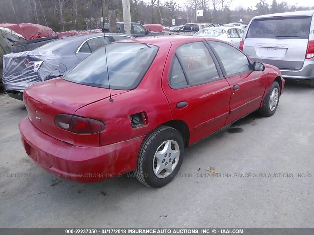 1G1JC524217416321 - 2001 CHEVROLET CAVALIER CNG RED photo 4