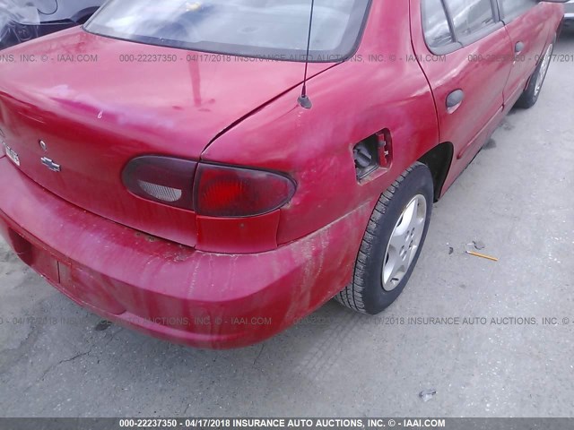 1G1JC524217416321 - 2001 CHEVROLET CAVALIER CNG RED photo 6