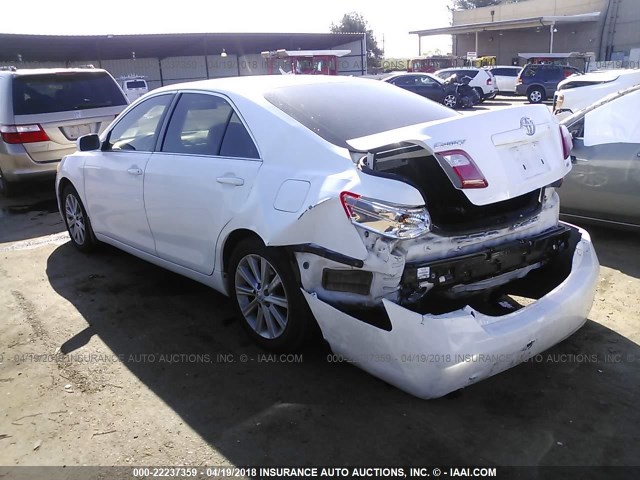 4T1BE46K59U835281 - 2009 TOYOTA CAMRY SE/LE/XLE WHITE photo 3