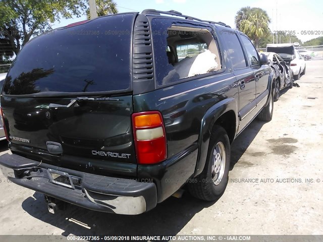 3GNEC16Z62G186349 - 2002 CHEVROLET SUBURBAN C1500 BLACK photo 4