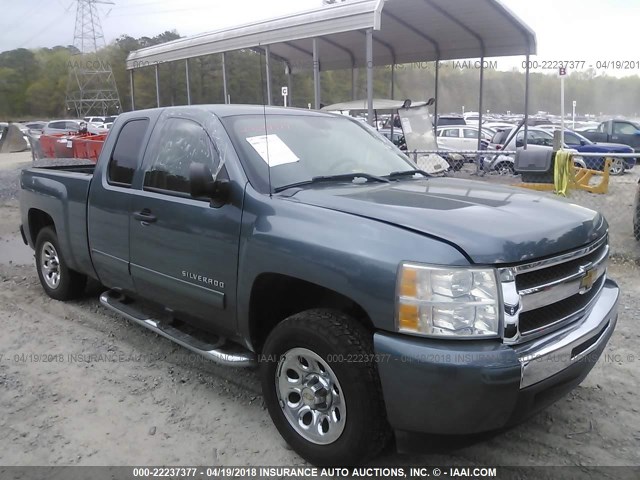 1GCRCSEA3BZ339118 - 2011 CHEVROLET SILVERADO C1500 LT GREEN photo 1