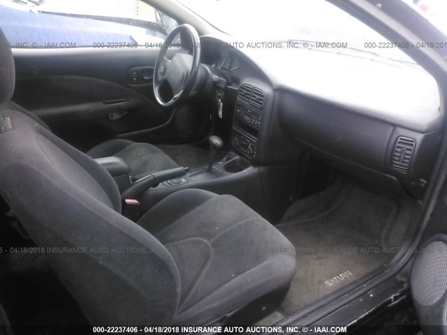 1G8ZY14791Z294907 - 2001 SATURN SC2 BLACK photo 5