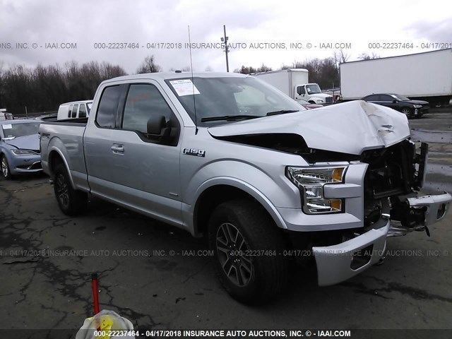 1FTFX1EGXGFB89734 - 2016 FORD F150 SUPER CAB SILVER photo 1