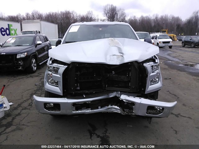 1FTFX1EGXGFB89734 - 2016 FORD F150 SUPER CAB SILVER photo 6