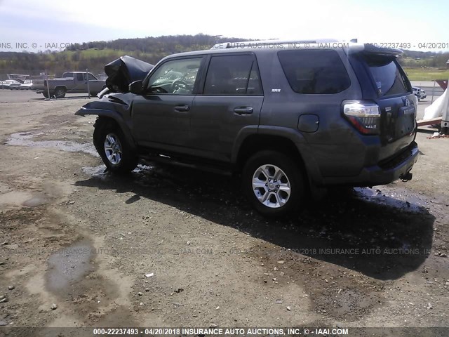 JTEBU5JR1G5309976 - 2016 TOYOTA 4RUNNER SR5 PREM/LTDL/TRAIL/TRD GRAY photo 3